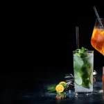 cocktails-assortment-served-on-dark-600nw-2031909332